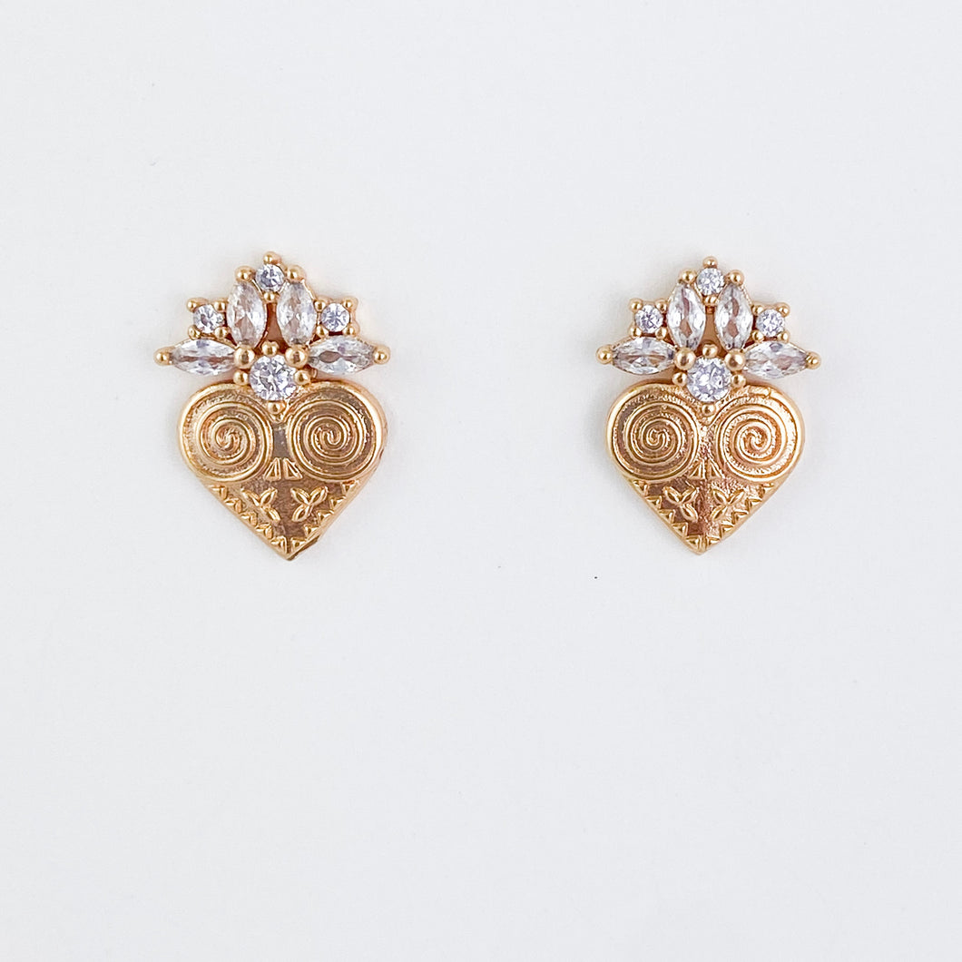 Haley Hmong Heart Earrings