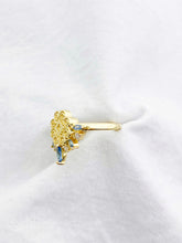 Load image into Gallery viewer, Aria Ring - CLEAR AND GOLD
